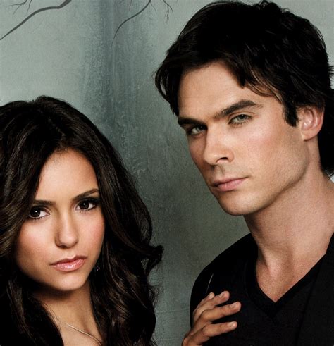 what seasons were elena and damon dating in real life